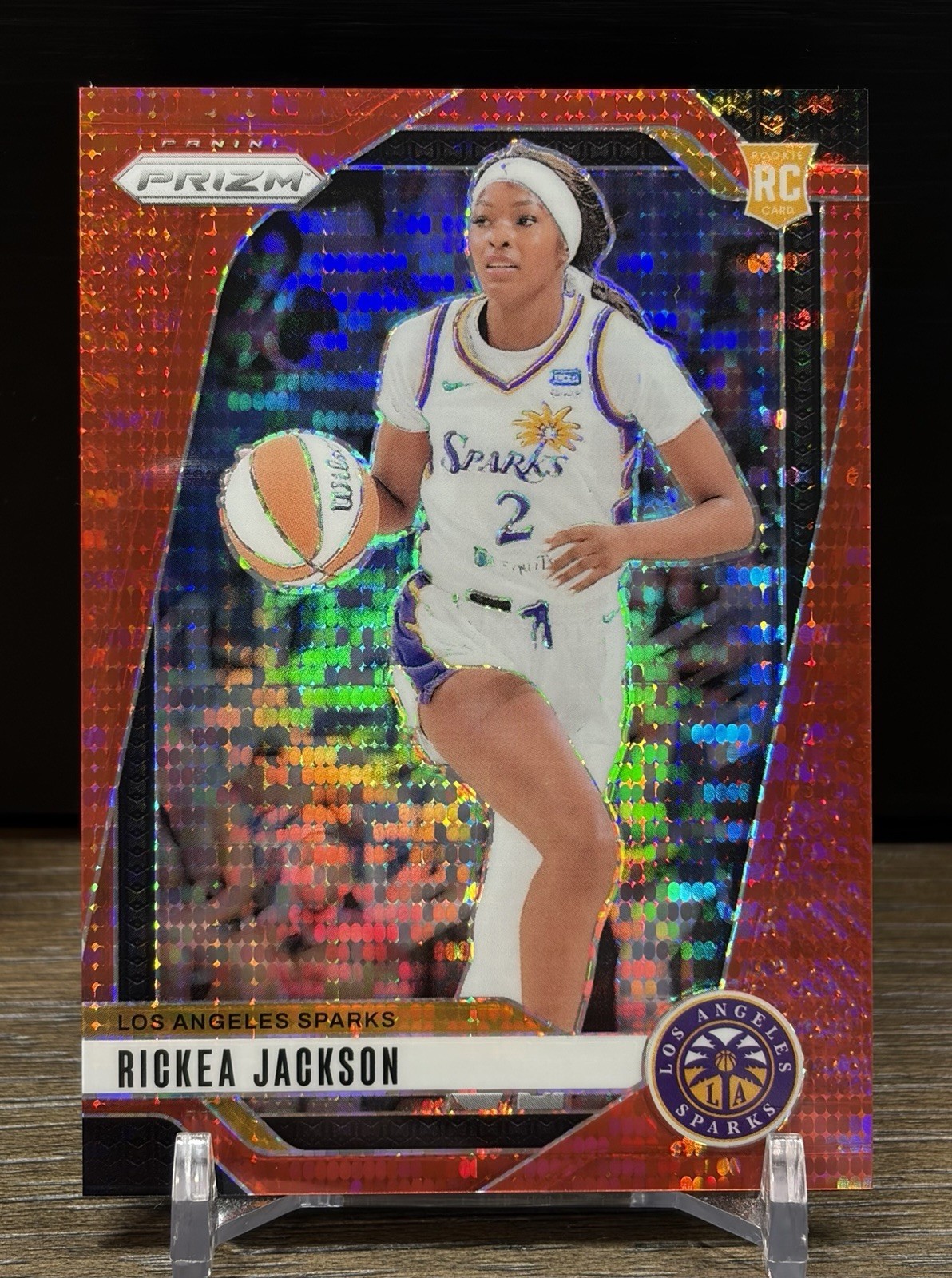 2024 Prizm WNBA Rickea Jackson Red Pulsar 166/299 Los Angeles Sparks #60