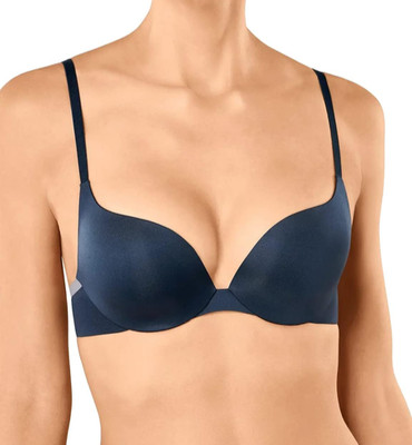 Sloggi Wow Breeze Admiral Blue Push Up Bra Underwired Smooth moulded padded