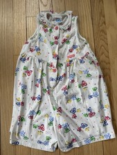 Vintage Oshkosh Butterfly Romper One Piece 90s Girls 5