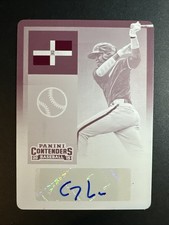2015 Panini Contenders Baseball Gilbert Lara Magenta Plate Auto 1/1 #21 