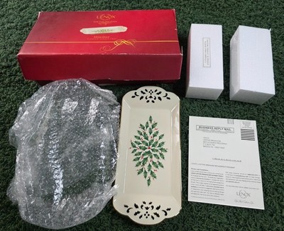 Lenox American by Design Holiday Pierced Tidbit Tray w/ Box