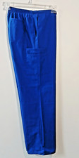 SB Scrubs Electric Blue Women's Medium Scrub Pants Drawstring Elastic Waistband