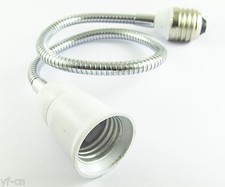 10x 50cm E27 to E27 Light Lamp Flexible Extension Adapter Converter Screw Socket
