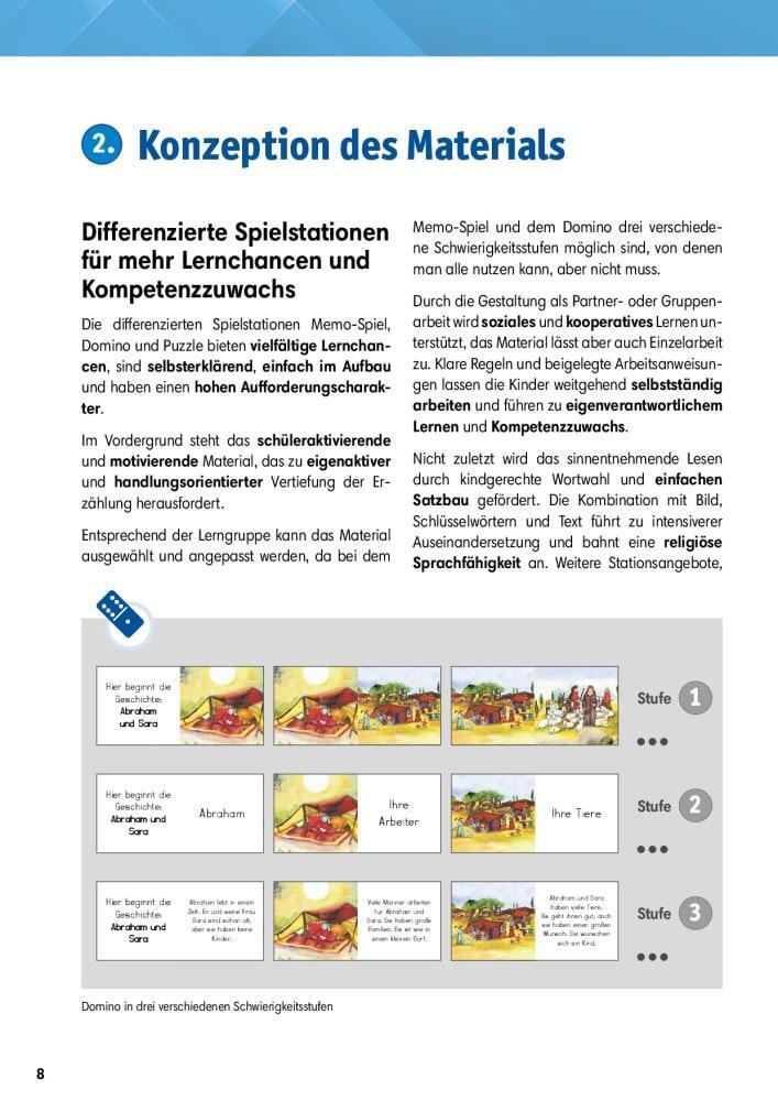 Thumbnail - Arbeitsmaterial Grundschule. Stationenlernen Religion: Abraham Und