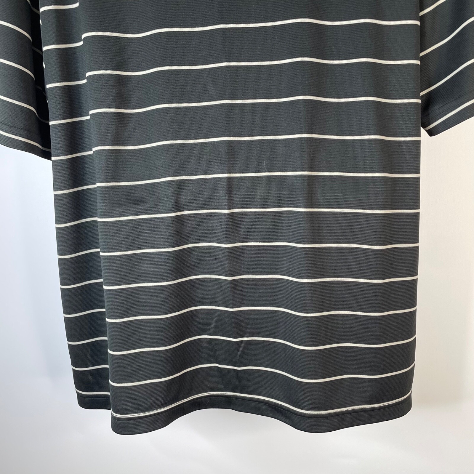 PGA Tour Polo Shirt Men 2XL Black Striped Short Sleeve Golf Casual Outdoors NWOT thumbnail 12