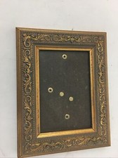 Picture Frame- 5.5 "x 7" Ornate- Classic Gold Color Wall Hanging Wood/ Gesso