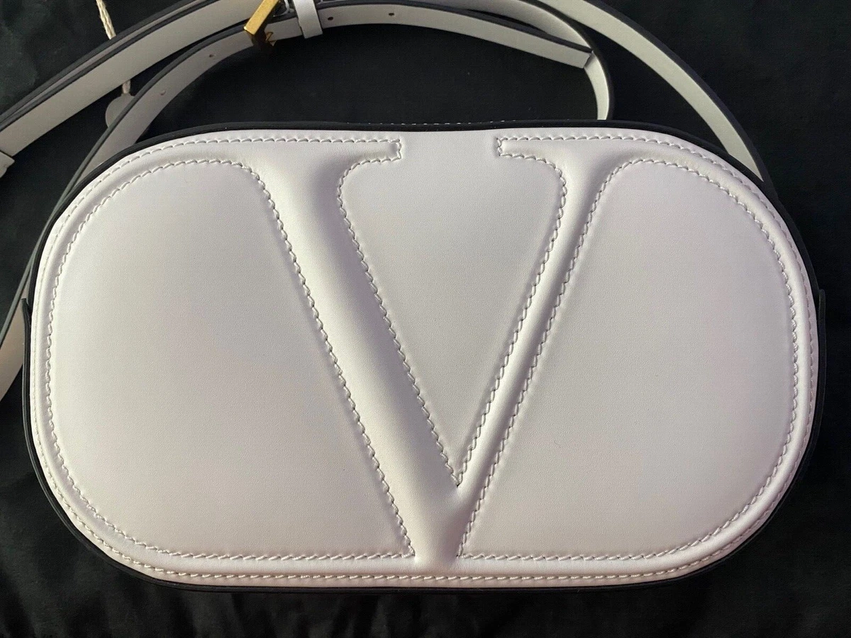 Valentino Garavani White Leather Crossbody Bag