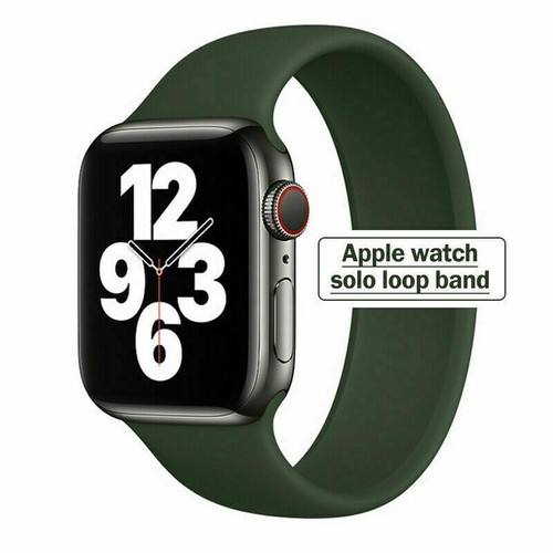 For Apple Watch Series SE 6 5 4 3 7 8 Solo Silicone Elastic Strap Watch Band - Picture 14 of 15