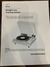HARMAN KARDON RAPCO ST-6 ST6 Service Manual ORIGINAL BOOK OR PDF-FREE SHIP