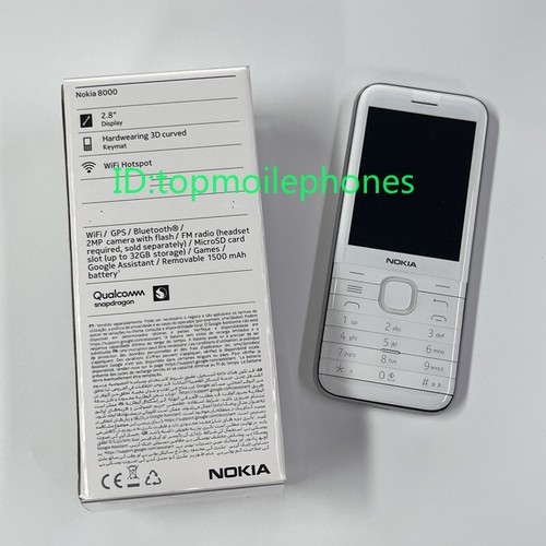 Unlocked Nokia 8000 4G LTE Dual SIM Wifi 4GB 2MP GPS Bluetooth Cellphone - 第 1/23 張圖片