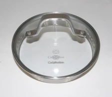 Calphalon glass & stainless steel pot, pan strainer lid fits an 5 3/4" opening
