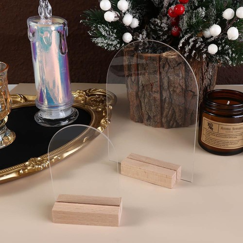 Table Number Plate Menu Display Frame Card Display Stand Table Number Sign - Picture 5 of 14