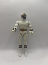 Bandai Power Rangers WHITE RANGER Tommy 8" Action Figure Vintage 1993 Gold Belt
