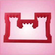 Dycica Army Engineers Castle Cookie Cutter - 2.5x4 Inches