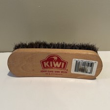 Vintage Kiwi Shoe Shine Brush 100 Horsehair  Wood.