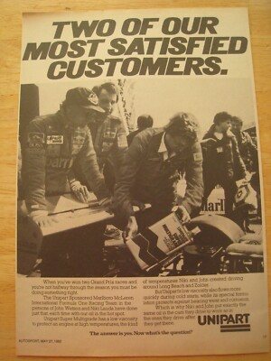 EINTEIL ZWEI UNSERER ZUFRIEDENSTEN KUNDEN NIKI UND JOHN 1982 WERBUNG A4 AKTE 24