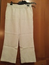 Escada Sport white 100 Linen pants size 42 made in Croatia NWT