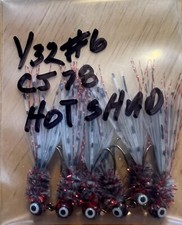 Hand Tied Hackle Tail Crappie Jigs Made in The USA 1/32 Oz #8, 6, & 4 Hook