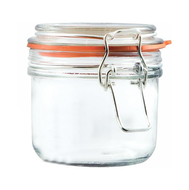 Tarro superior con clip de terrina de vidrio, 200 ml, paquetes: 6-36, aceitunas, paté, gherkins, nuevo*