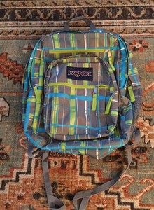 jansport lime green backpack