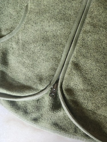 The North Face Women's Size Medium Green Full Zip Up Fleece Sweatshirt with Logo - Picture 6 of 11