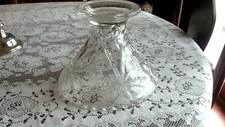 Anchor Hocking Early American Prescut Star of David Glass Punch Bowl Base EAPC
