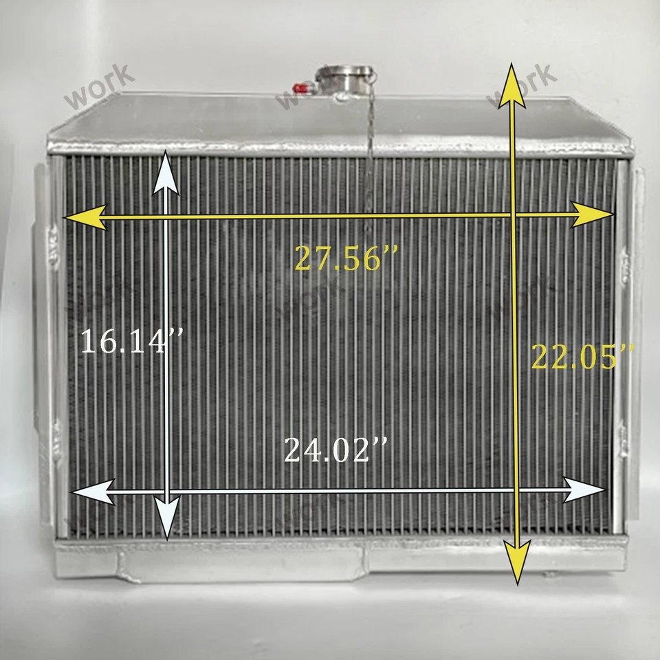 Radiator For 1968-1974 1969 70 AMC Javelin /AMX/ Rambler/ Marlin/Rebel V8 AT/MT - Изображение 2 из 4