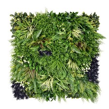 Artificial Green Living Wall Hedge Plant Panel In/Outdoor 1m x 1m - CHARM B