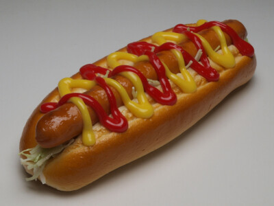 Made in Japan Fake food / Hot dog sandwiched between sausage and cabbage
