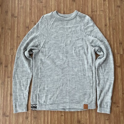 PAKA The Original Crew Unisex XS Sweater Gray Handmade Royal Alpaca Pullover
