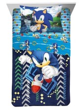 Sonic the Hedgehog Kids Twin/Full Blanket  Sheet Set-W36736174883, W5322574753