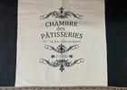 Custom Made French Country Linen And Burlap Valance: CHAMBRE des PATISSERIES