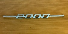 Alfa Bertone Emblem Schriftzug 2000 Kofferraumdeckel Badge Original Emblem Alu 