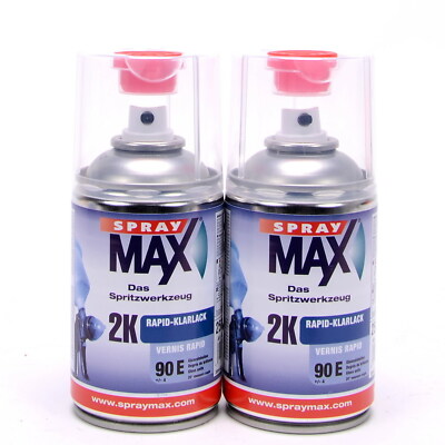 SprayMax 2K Rapid Klarlack 2x 250ml Lackspray hochglänzend SprayMax  684064
