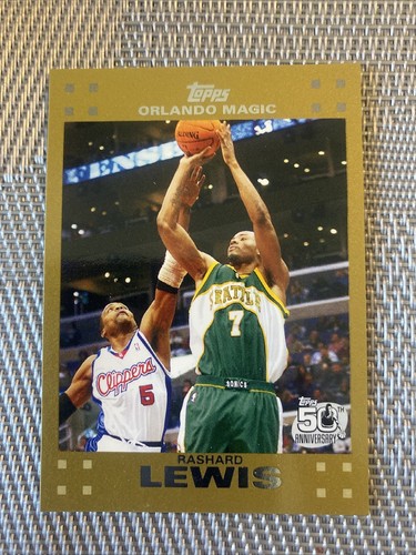 2007-08 TOPPS GOLD RASHARD LEWIS 50th ANNIVERSARY ORLANDO MAGIC 0391 / 2007 - 第 1/10 張圖片