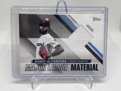 Sandy Alcantara 2024 Topps Series 1 MAJOR LEAGUE MATERIALS JERSEY RELIC MARLINS