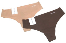 small - NWT Calvin Klein lot of 2 thong panties raw cut 30 tags b87