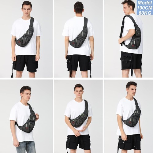 NICGID Sling Crossbody Bag Chest Shoulder Backpack for Men & Women - Picture 7 of 7
