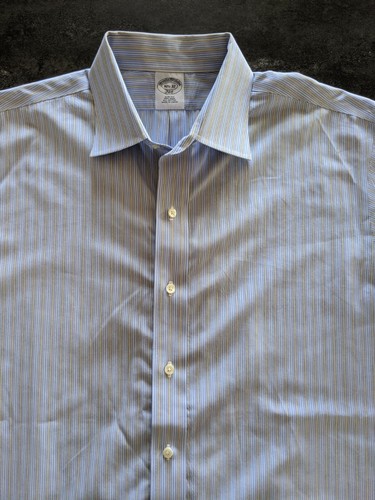 Blue Striped Shirt 16.5 french cuff 
