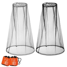 2-Pack Mosquito Head Net Face Mesh Net for Outdoor Hiking