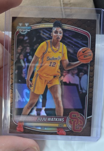 2025-26 Bowman - Chrome Prospects JuJu Watkins #BCP-96 Reptilian Refractor (RC)