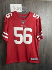 Nike San Francisco 49ers Reuben Foster 56 Red Jersey On Field Size Adult XL
