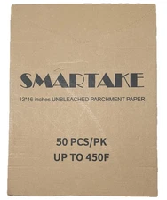 SMARTAKE 450 Pcs 12x16” Unbleached Parchment Paper Baking Sheets, Air Frying NEW