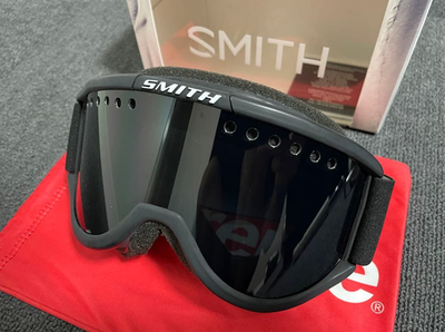 Supreme Smith Cariboo OTG Goggles Black Ski Snowboard ATV Dirt