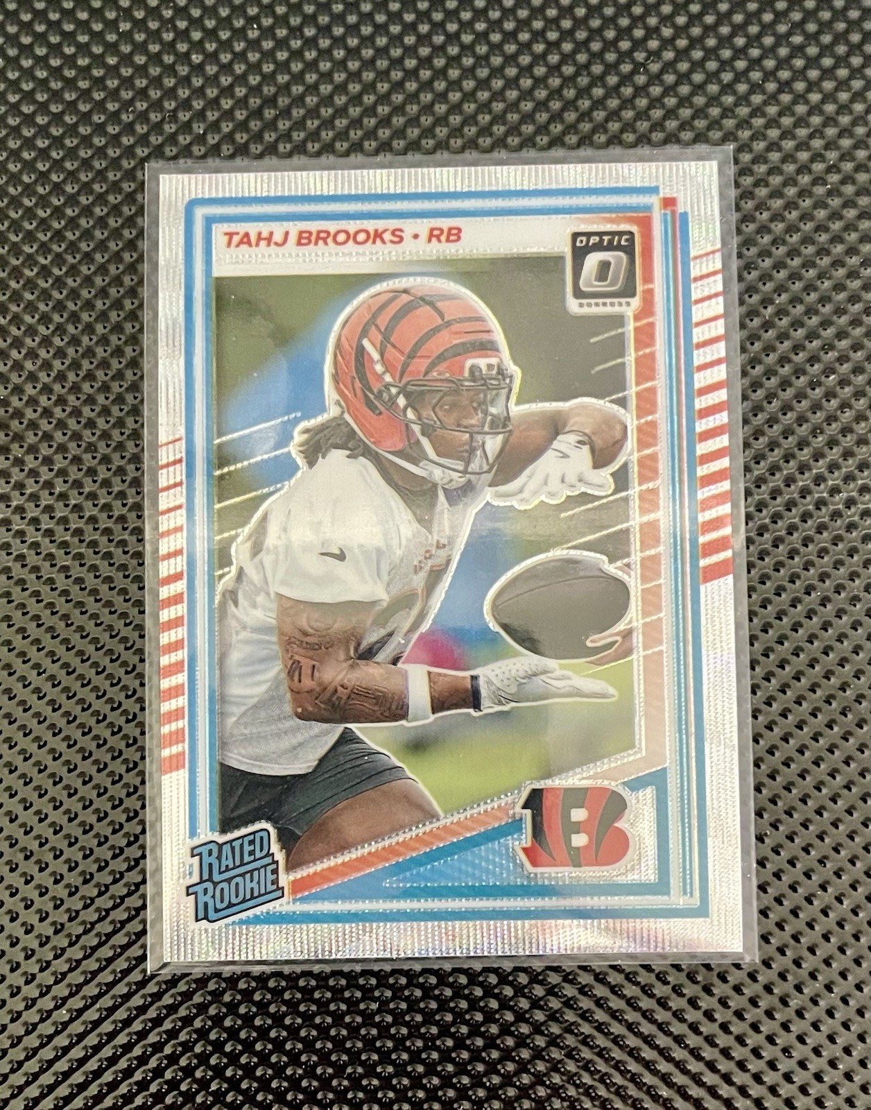 2025 Panini Donruss Optic - Rated Rookie Tahj Brooks #268 Wave Prizm 206/300