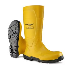 Dunlop Na2jf02.Us.09 Rubber Boot, 9D, Knee, Yellow, Pr