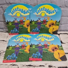 Four Happy Teletubbies by Inc. Staff Scholastic 1998, Paperback Lot Of 4