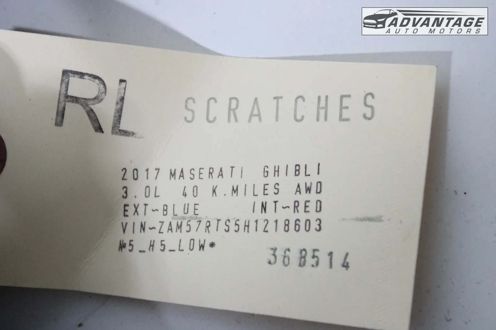 2014-2019 MASERATI GHIBLI REAR LEFT SIDE DOOR WINDOW WEATHERSTRIP SEAL OEM