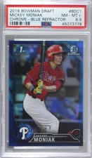 2016 Bowman Draft Chrome Picks Blue Refractor 80/150 Mickey Moniak PSA 8.5 02v3