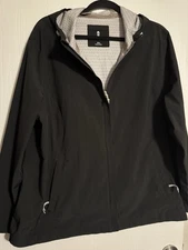Free Country Women's XXL Black Water Wind Resistant Hooded Jacket Women's